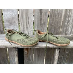 Lems Primal 2 Unisex Olive Green Minimalist Athletic Shoes Sz 6.5 Women / 5 Men